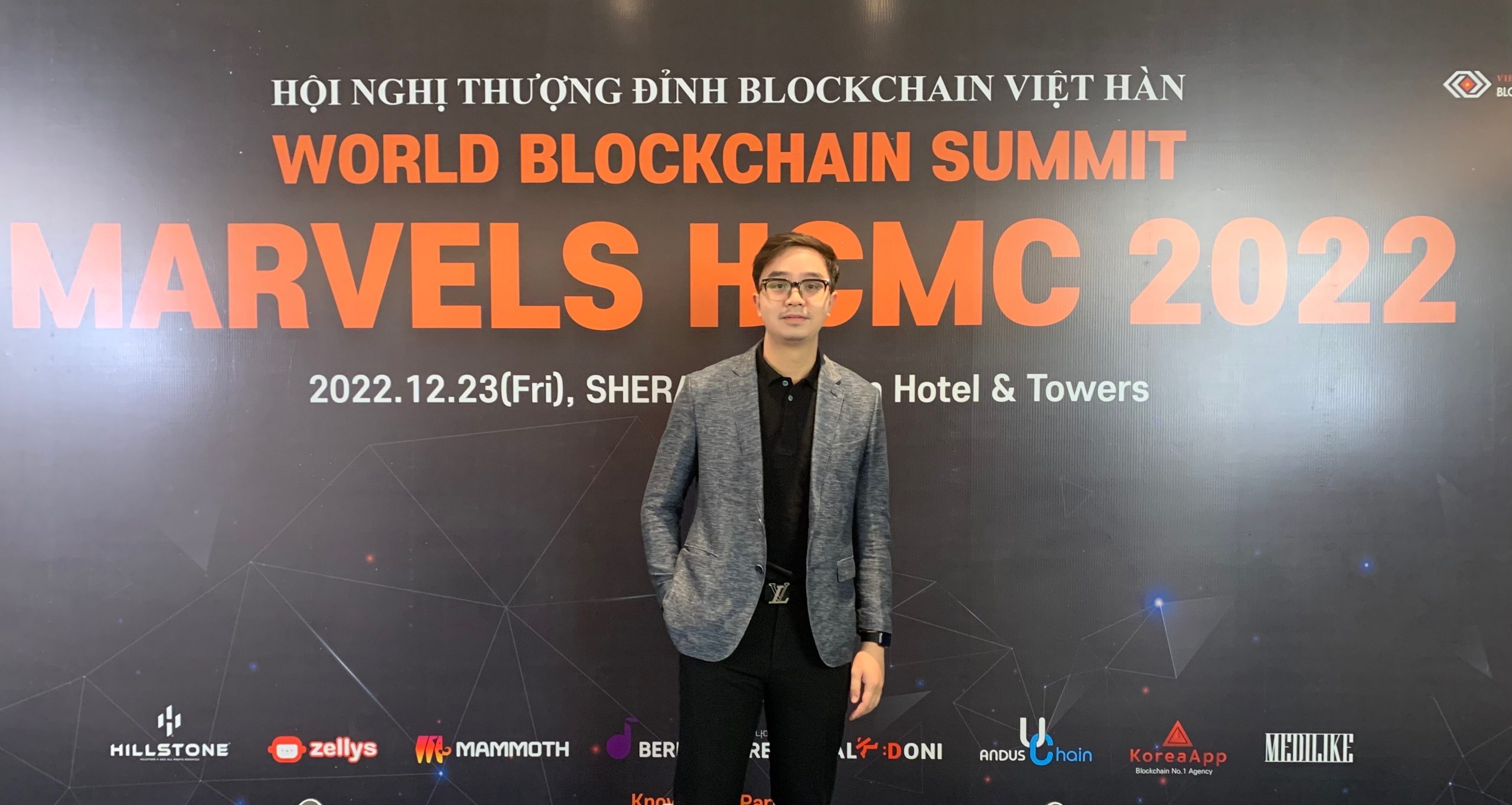 SotaTek representatives at The World Blockchain Summit Marvels HCMC 2022